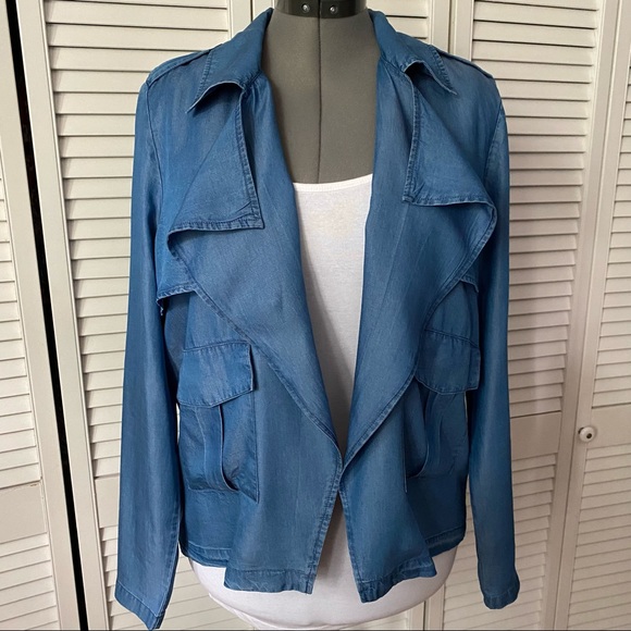 Tencel jacket with soft lapels & Pockets L - Picture 6 of 12